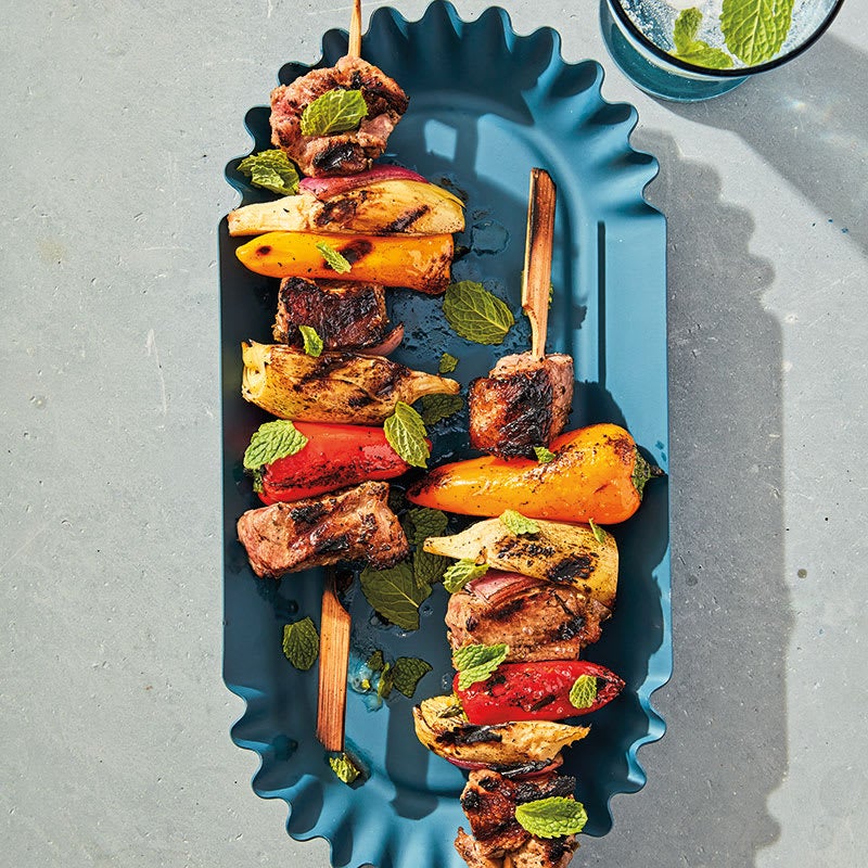 Foto Lamm-Kebabs mit Artischocken und Paprika von WW