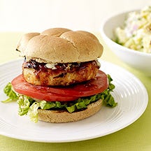Foto Chicken-Burger mit Blauschimmelkäse von WW