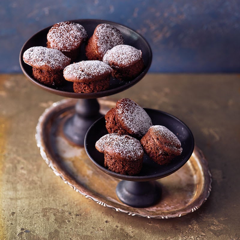 Schoko-Mini-Muffins mit Kaffee