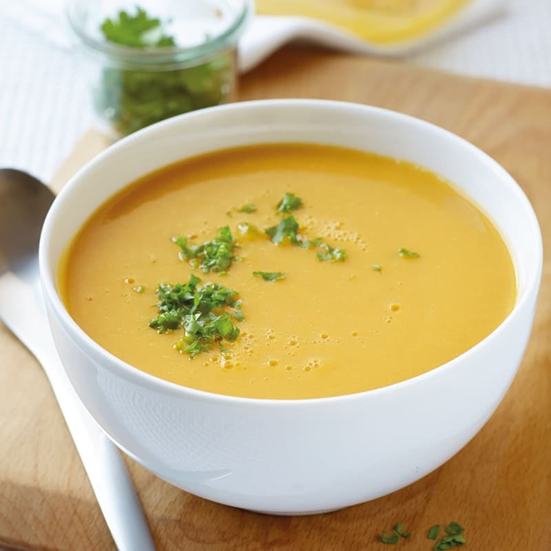 Rote-Linsen-Karotten-Suppe