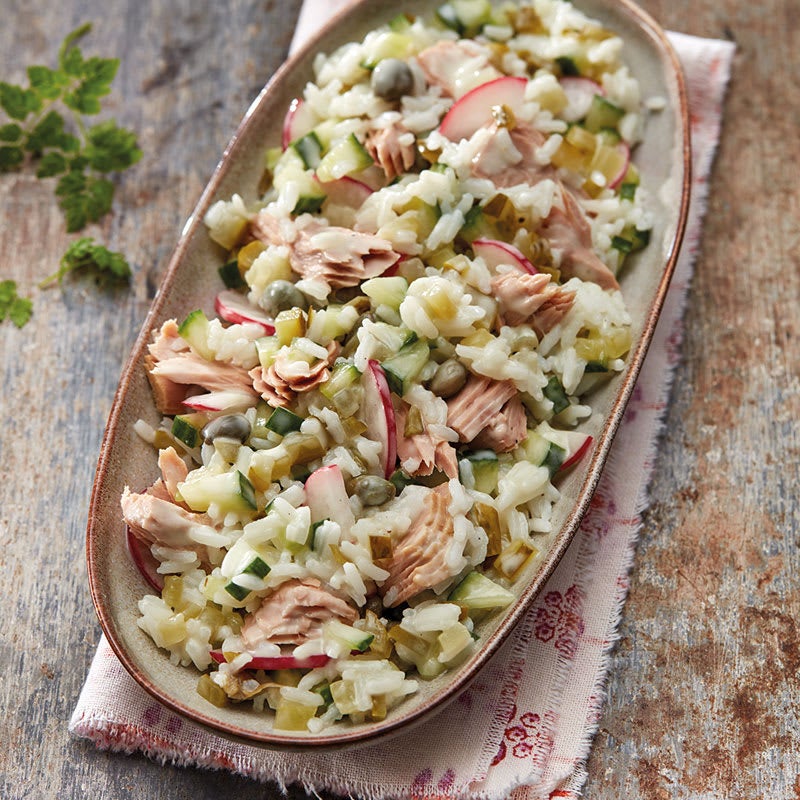 Thunfisch-Reis-Salat mit Radieschen