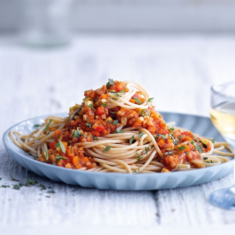 Foto Spaghetti mit Gemüsebolognese von WW